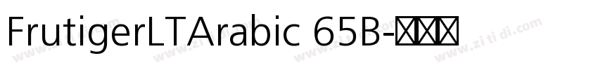 FrutigerLTArabic 65B字体转换